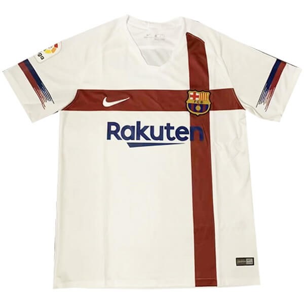 Camiseta de Entrenamiento Barcelona 2019 2020 Blanco Rojo